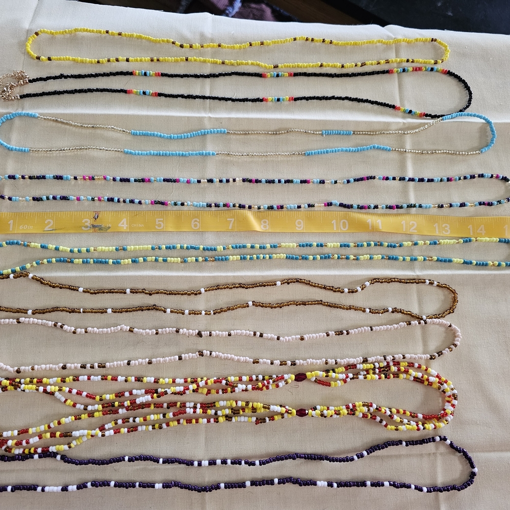 Colorful Beaded Necklaces Set